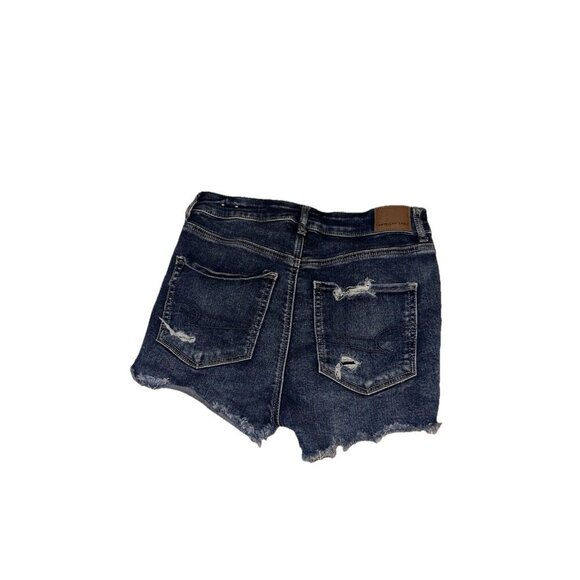 American Eagle Hi-Rise Shortie Shorts Women Size 6 Distressed - Picture 2 of 5